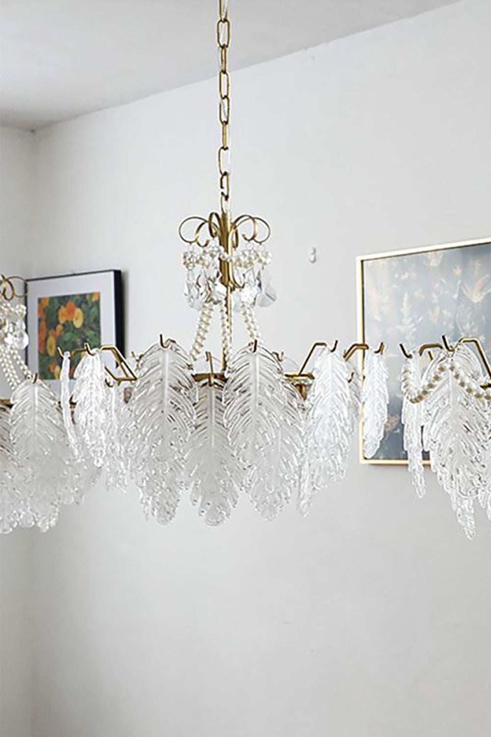 Glass Leaf Chandelier - everlamps