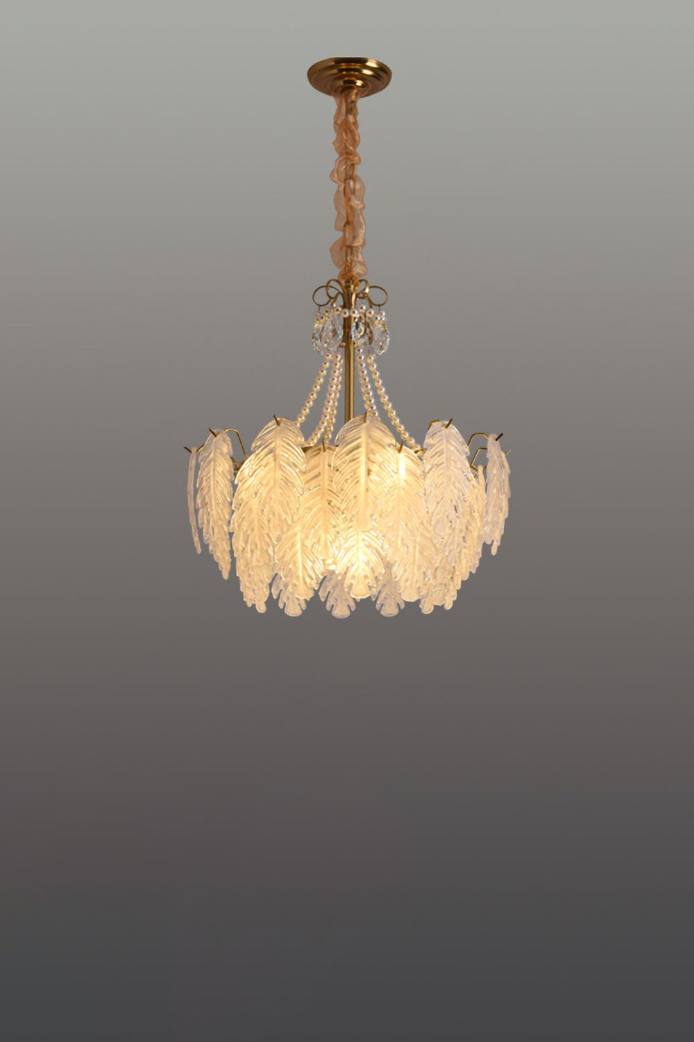Glass Leaf Chandelier - everlamps