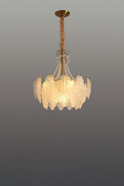 Glass Leaf Chandelier - everlamps