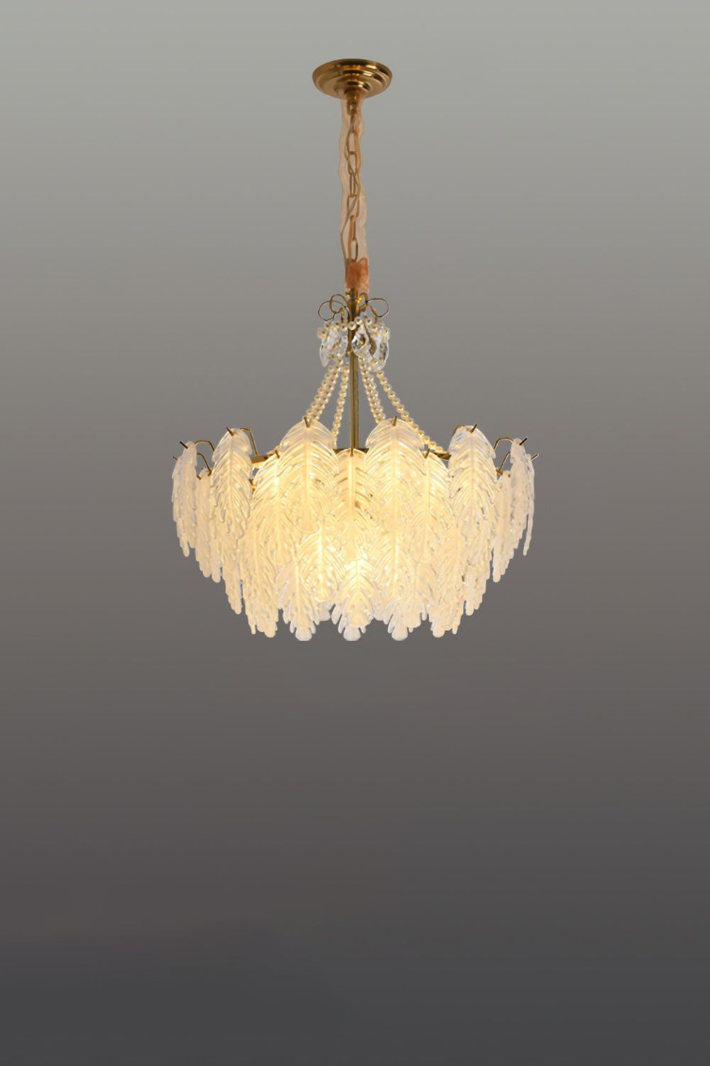 Glass Leaf Chandelier - everlamps