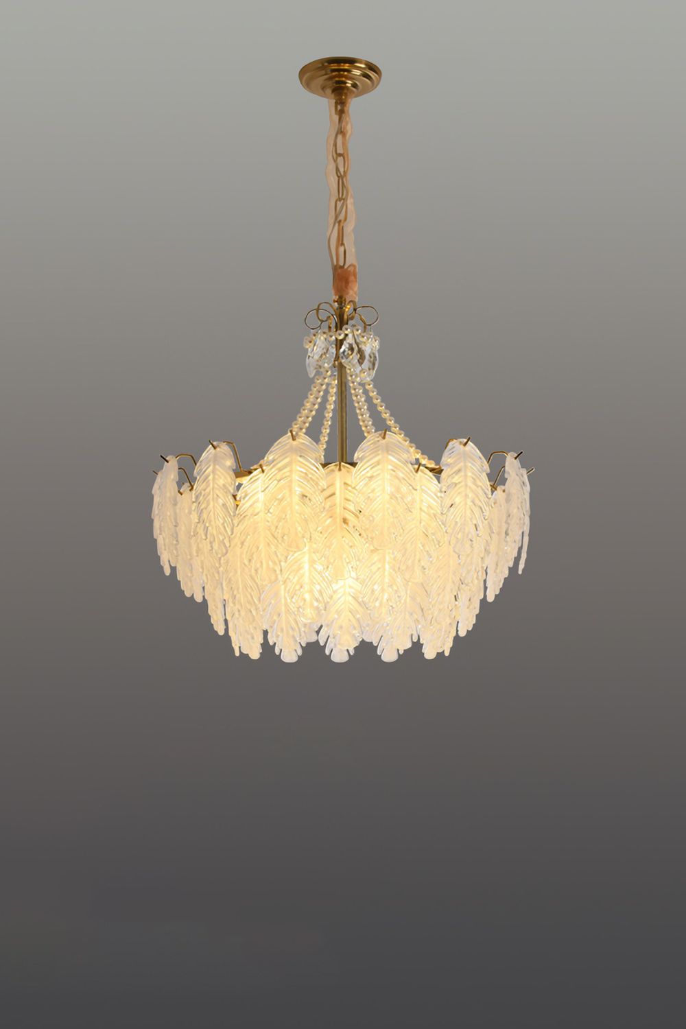 Glass Leaf Chandelier - everlamps
