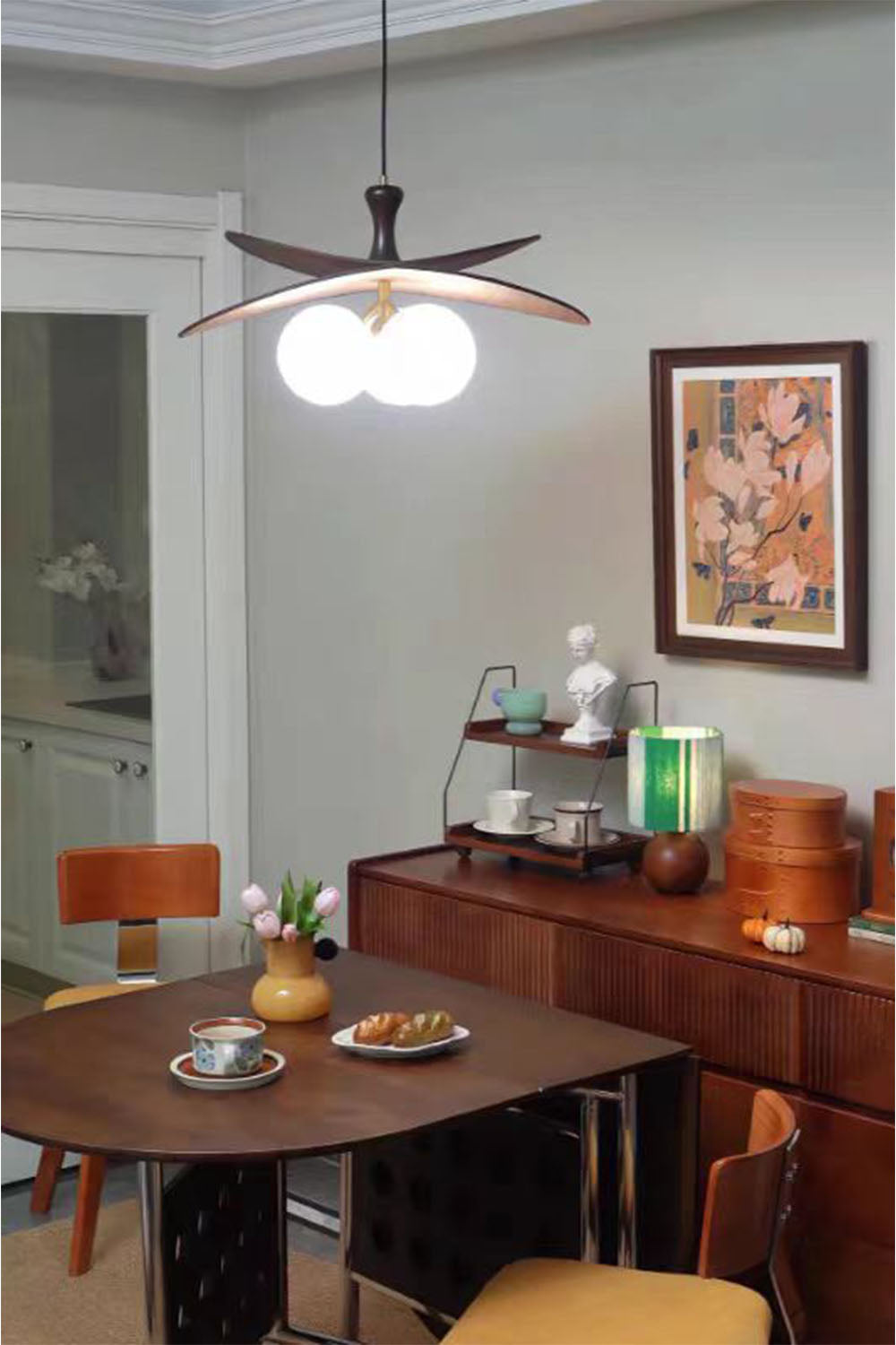 Glass Magic Bean Chandelier - view 3 | everlamps
