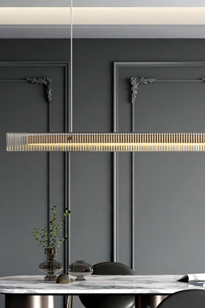 Linear glass chandelier - everlamps