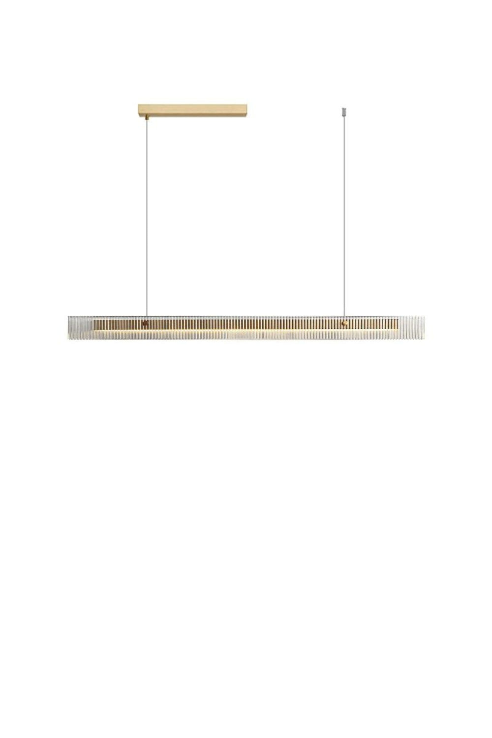 Linear glass chandelier - everlamps