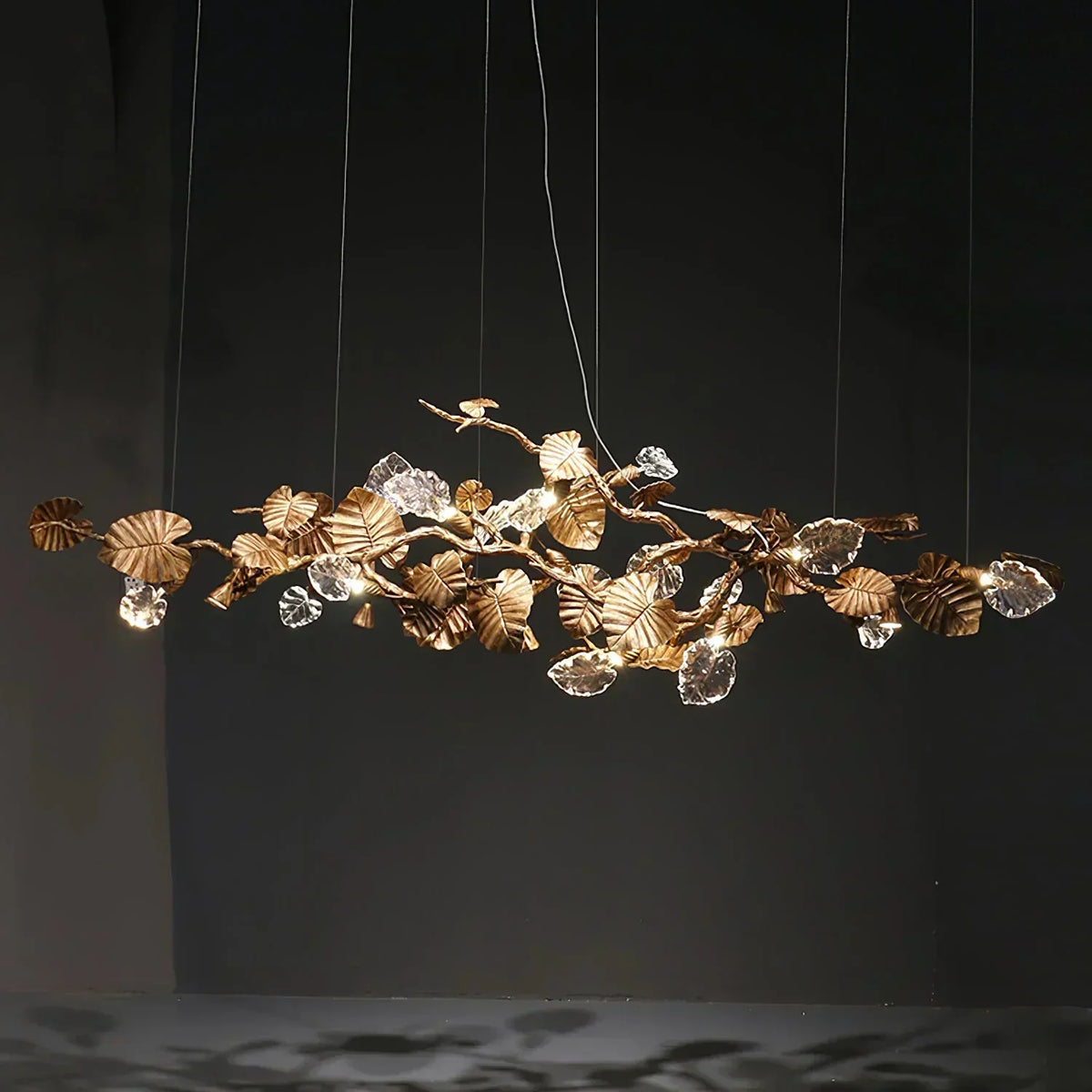 Beautiful Gold Leaf Chandelier