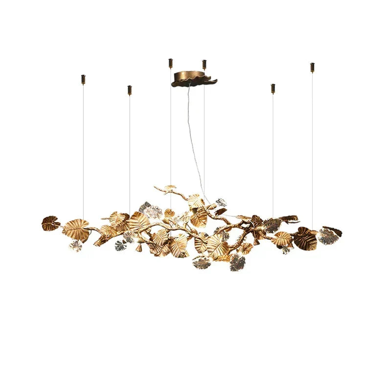 Beautiful Gold Leaf Chandelier