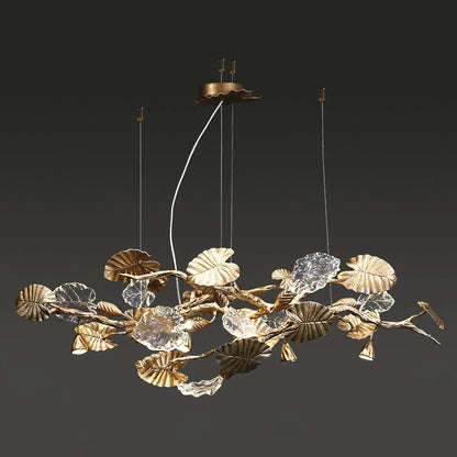 Beautiful Gold Leaf Chandelier
