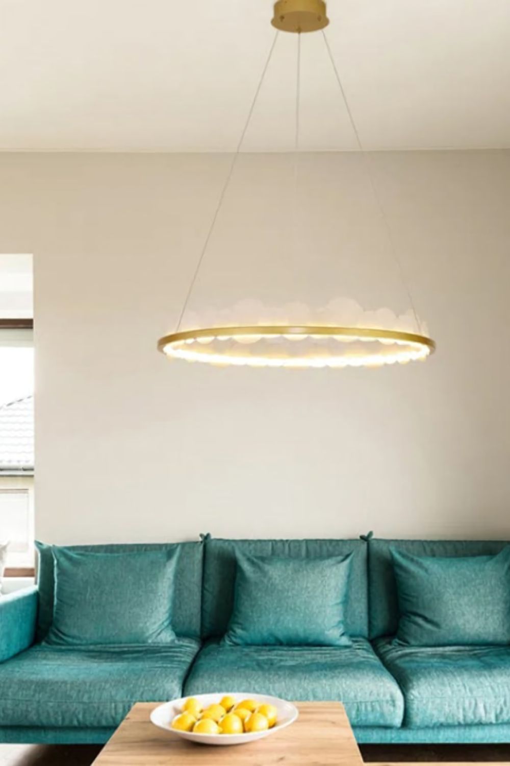 Gold and White Poetry Chandelier - everlamps