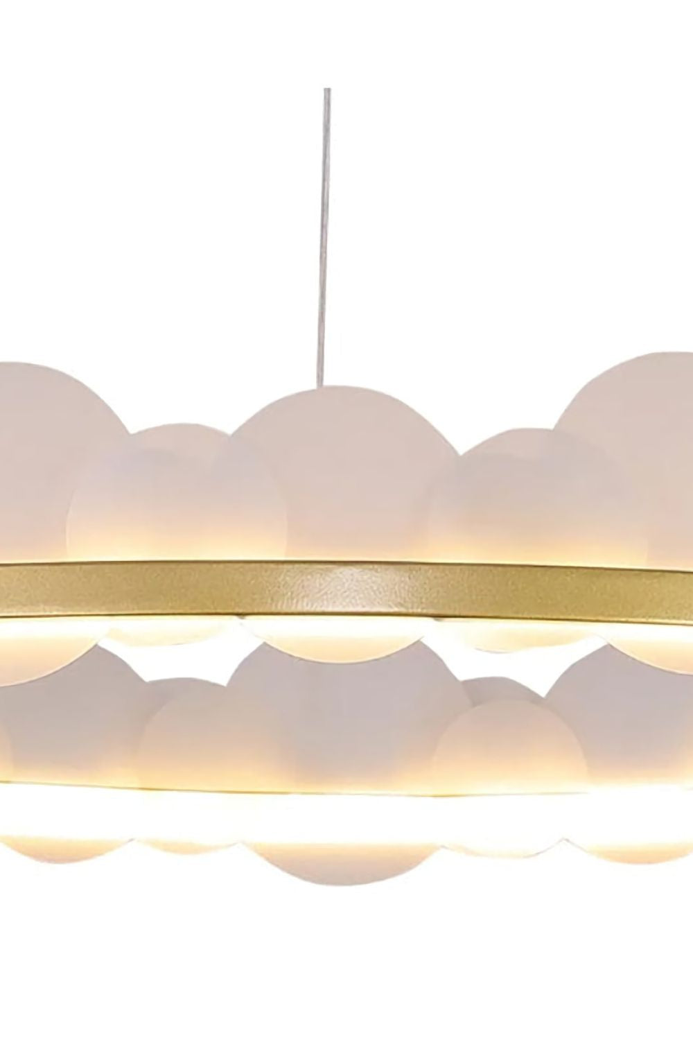 Gold and White Poetry Chandelier - everlamps