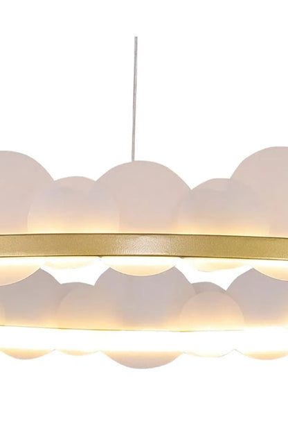 Gold and White Poetry Chandelier - everlamps