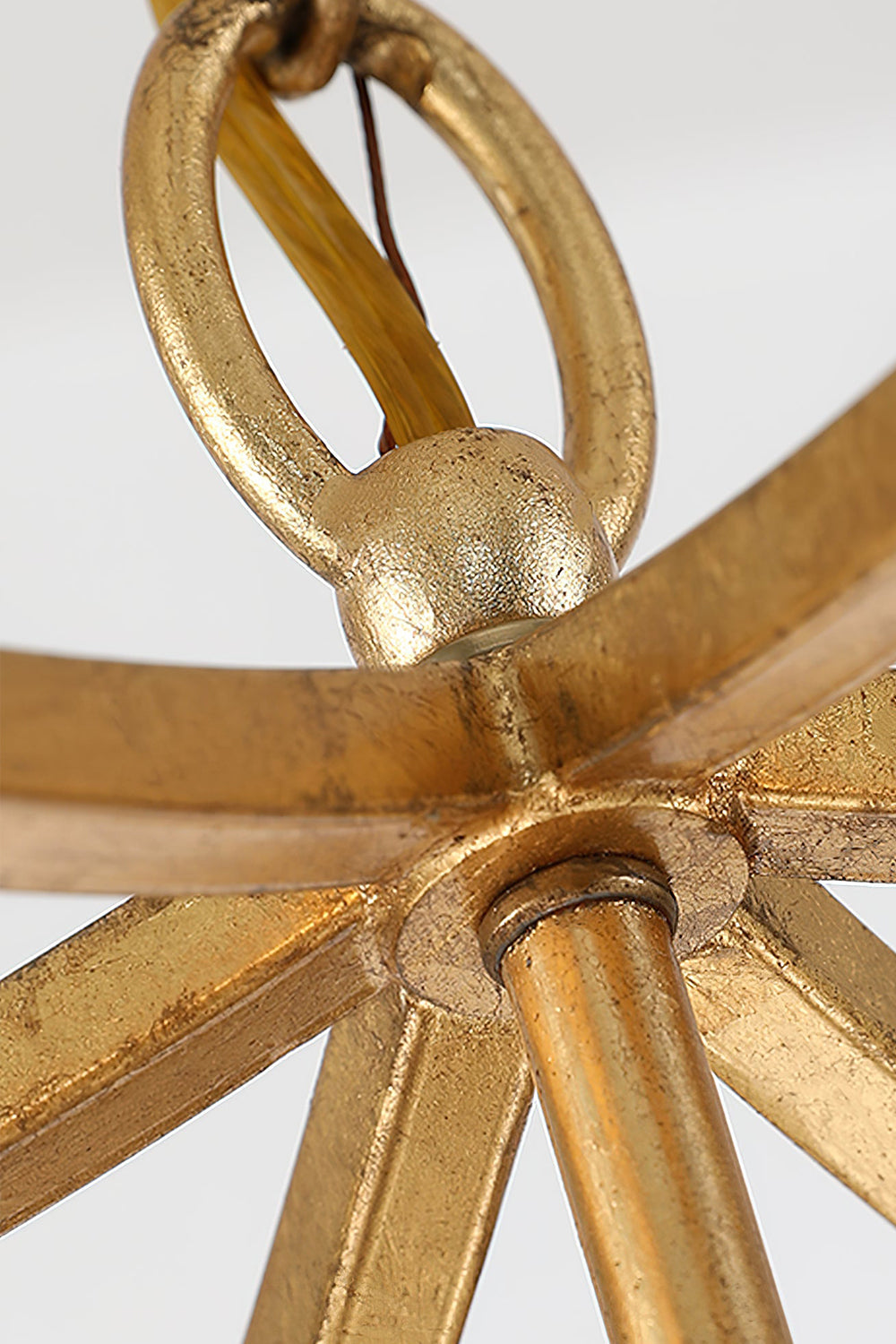 Golden Frame Lantern Chandelier - view 16 | everlamps