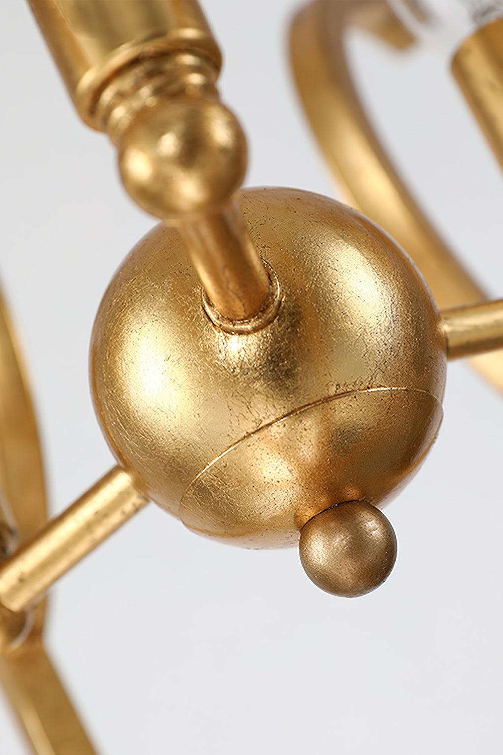 Golden Frame Lantern Chandelier - view 13 | everlamps