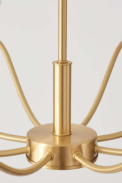 Golden Luxe Mid-Century Chandelier - view 7 | everlamps