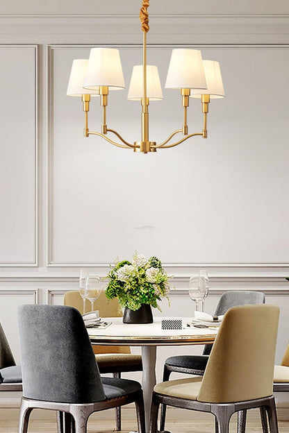 Golden Luxe Mid-Century Chandelier - view 5 | everlamps