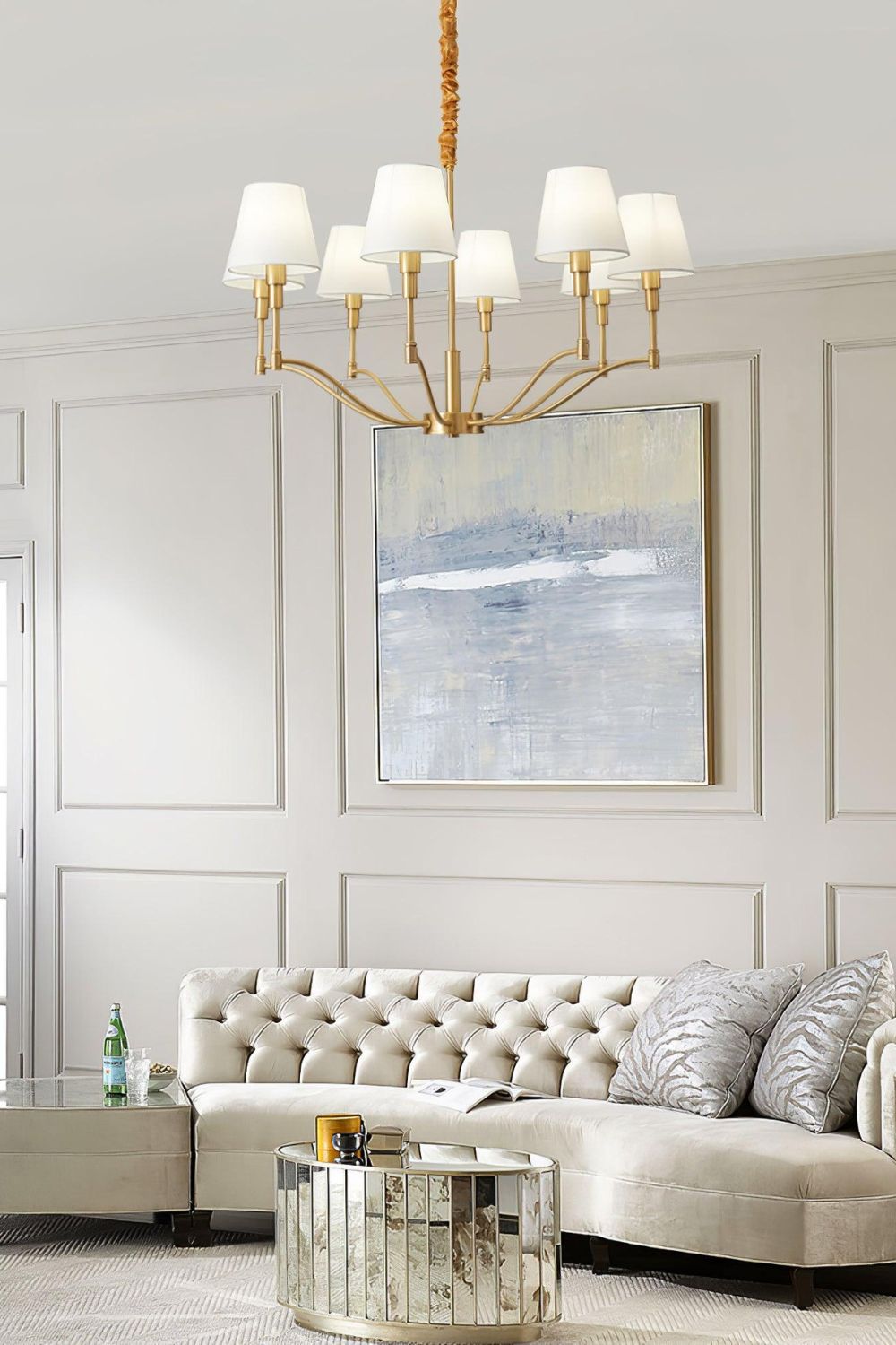 Golden Luxe Mid-Century Chandelier - view 6 | everlamps