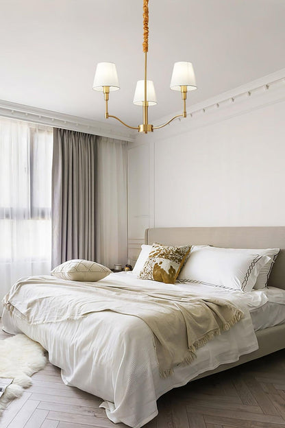 Golden Luxe Mid-Century Chandelier - view 2 | everlamps