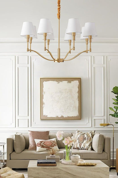 Golden Luxe Mid-Century Chandelier - view 4 | everlamps