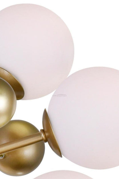 Golden Orbit Sphere Chandelier - view 9 | everlamps