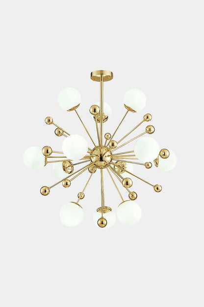 Golden Orbit Sphere Chandelier - view 6 | everlamps
