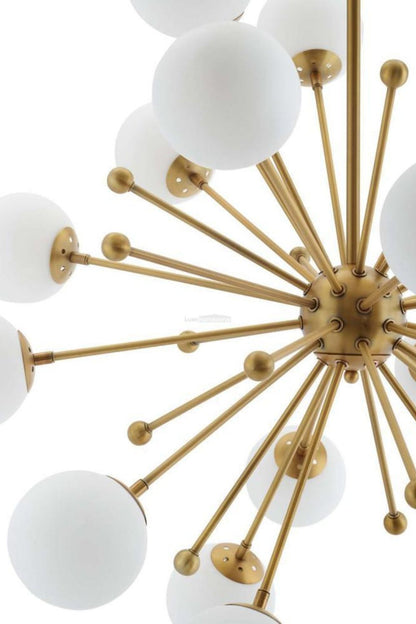 Golden Orbit Sphere Chandelier - view 8 | everlamps