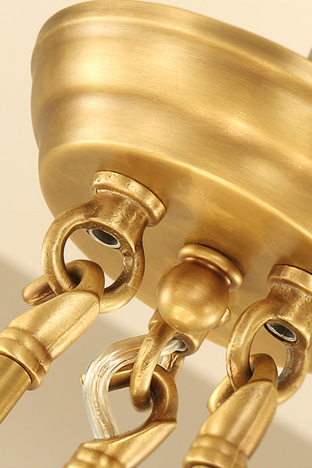 Golden Ring Candle-Arm Chandelier - view 14 | everlamps