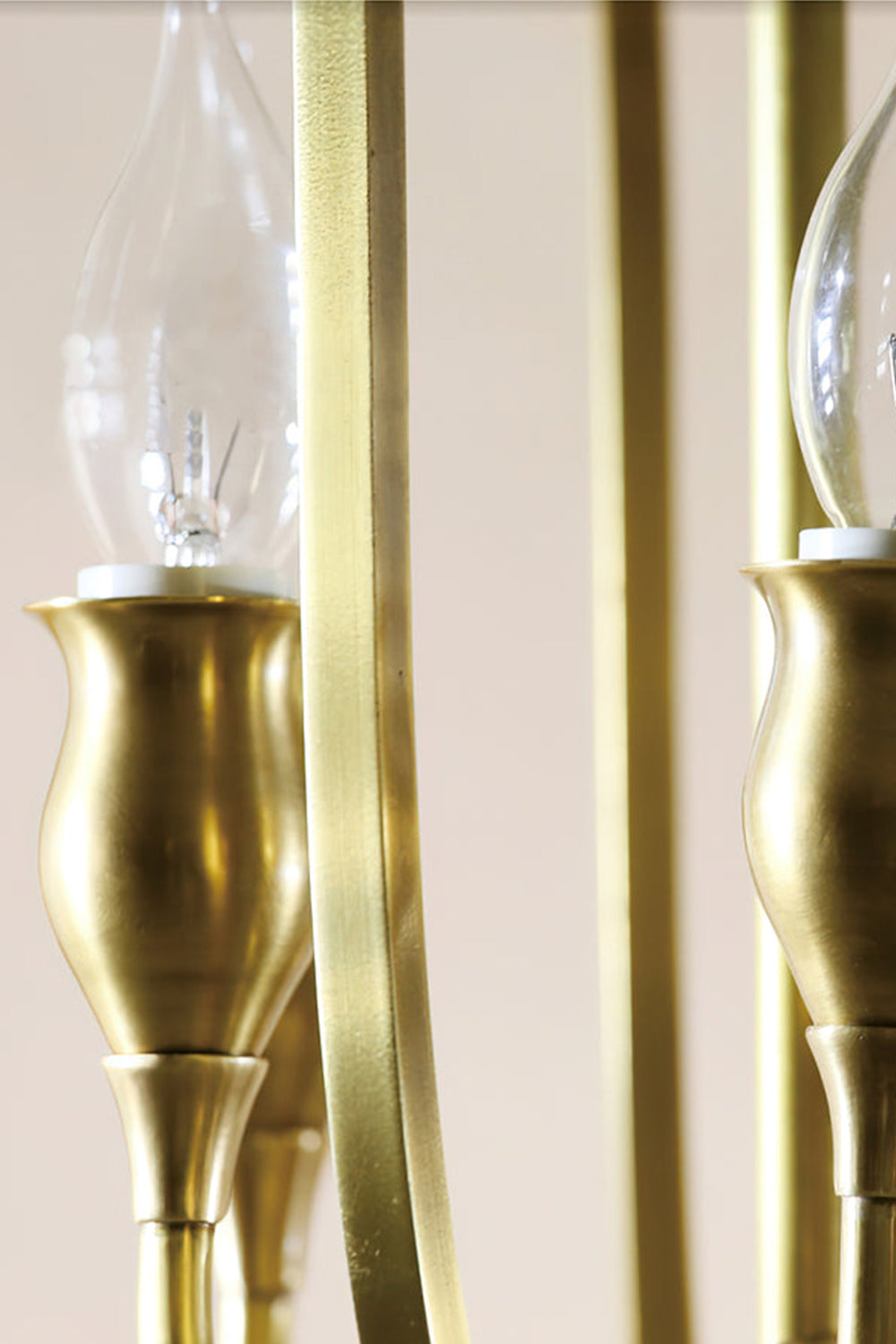 Golden Scroll-Lantern Chandelier - view 13 | everlamps