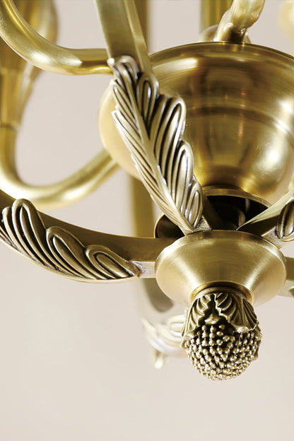 Golden Scroll-Lantern Chandelier - view 16 | everlamps