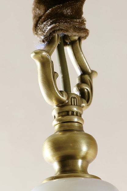 Golden Scroll-Lantern Chandelier - view 15 | everlamps