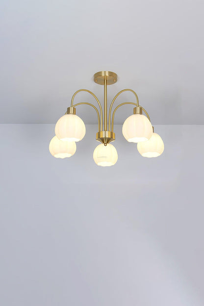 Golden Tulip Pendant Chandelier - view 10 | everlamps
