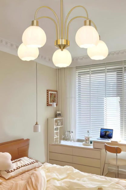 Golden Tulip Pendant Chandelier - view 4 | everlamps