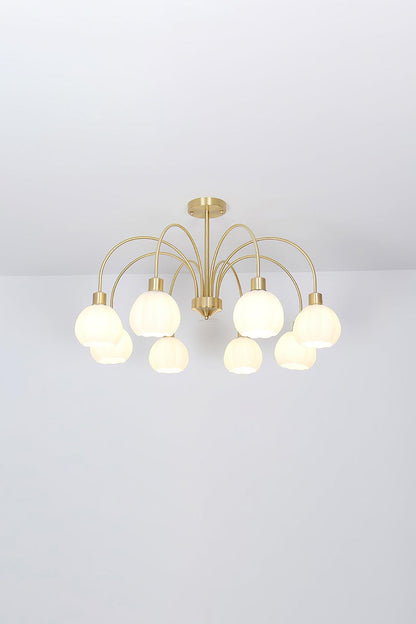 Golden Tulip Pendant Chandelier - view 8 | everlamps