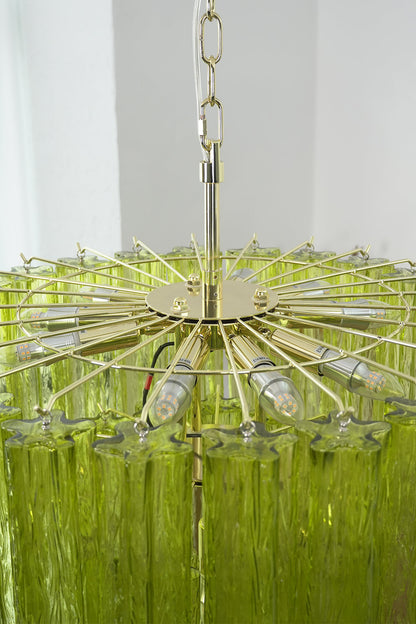 Green Glacier Tier Chandelier | detail | vexa lamps