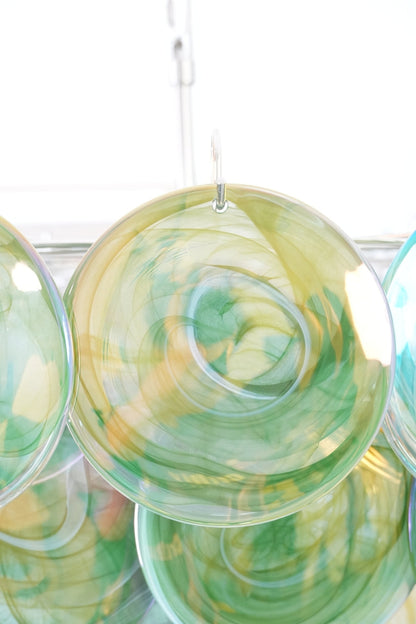 Green Glass High Quality Art Iridescent Chandelier - view 8 | everlamps