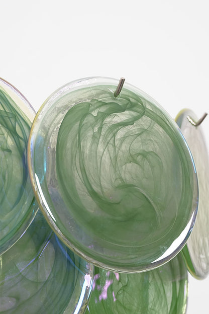 Green Art Glass Discs Wall Lamp - view 23 | everlamps
