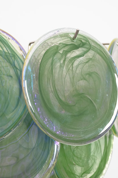 Green Art Glass Discs Wall Lamp - view 28 | everlamps