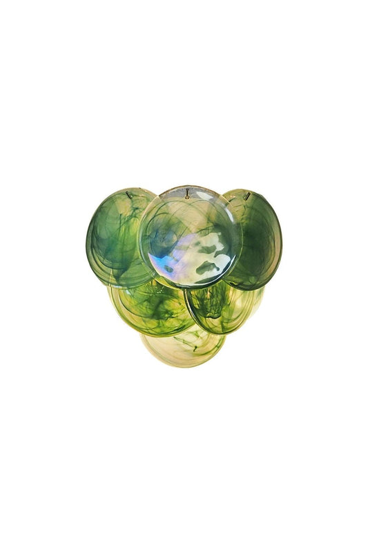 Green Art Glass Discs Wall Lamp | everlamps