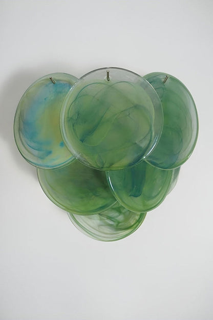 Green Art Glass Discs Wall Lamp - view 22 | everlamps