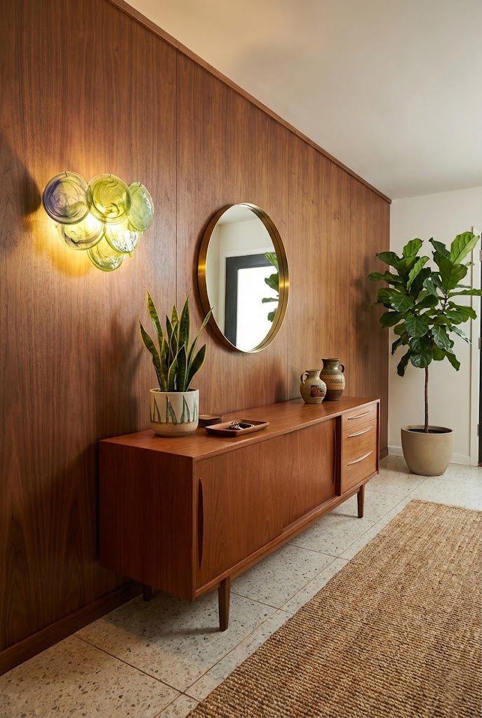 Green Art Glass Discs Wall Lamp - view 9 | everlamps