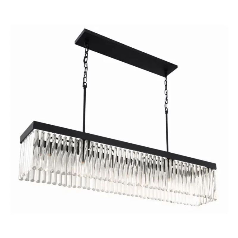 Grentl Crystal Rectangle Chandelier - Everlamps