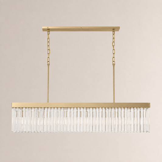 Grent Crystal Rectangle Chandelier