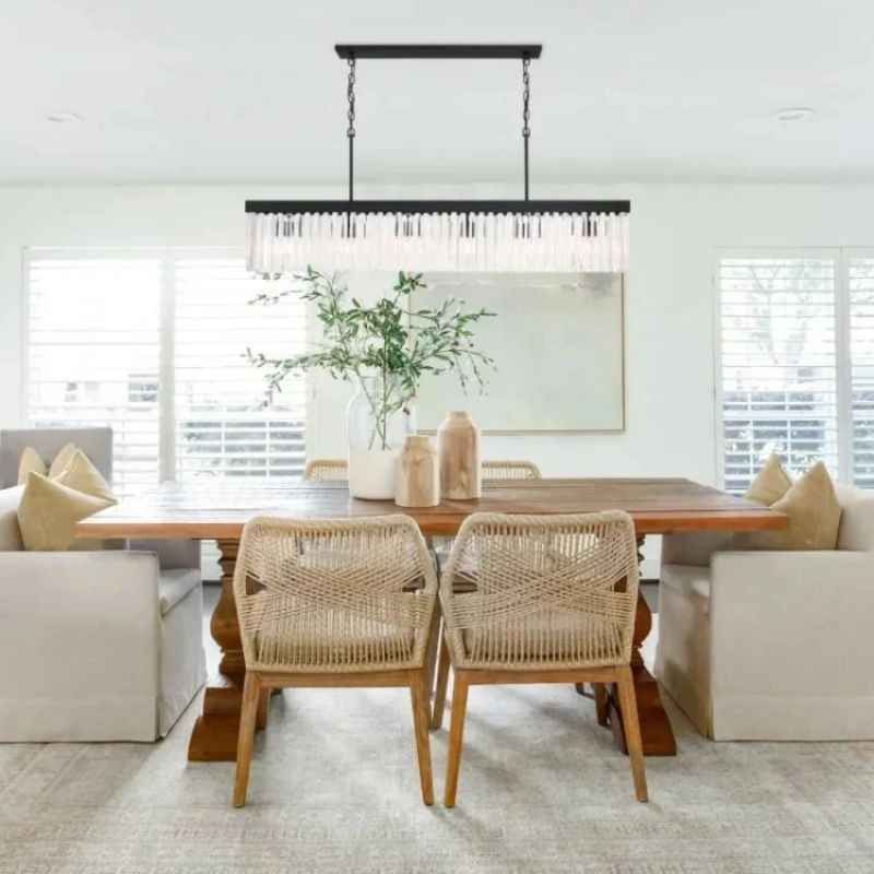 Grentl Crystal Rectangle Chandelier - Everlamps