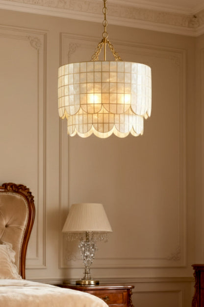 Hailee Capiz Chandelier - view 7 | everlamps