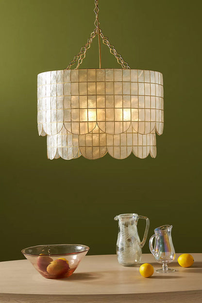 Hailee Capiz Chandelier - view 9 | everlamps