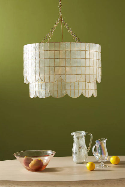 Hailee Capiz Chandelier - view 12 | everlamps