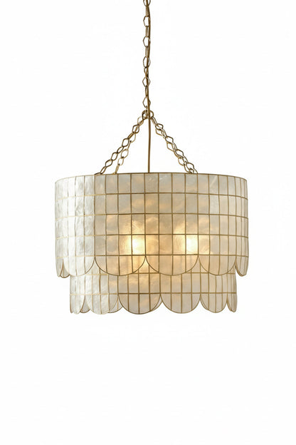 Hailee Capiz Chandelier | everlamps