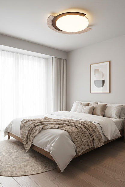 Halo Travertine Ceiling Light - view 4 | everlamps