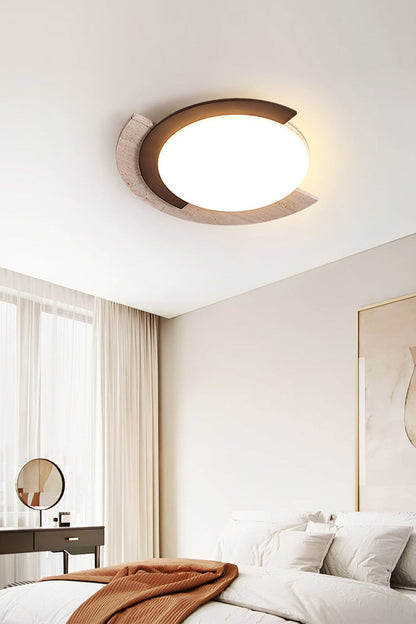 Halo Travertine Ceiling Light - view 6 | everlamps