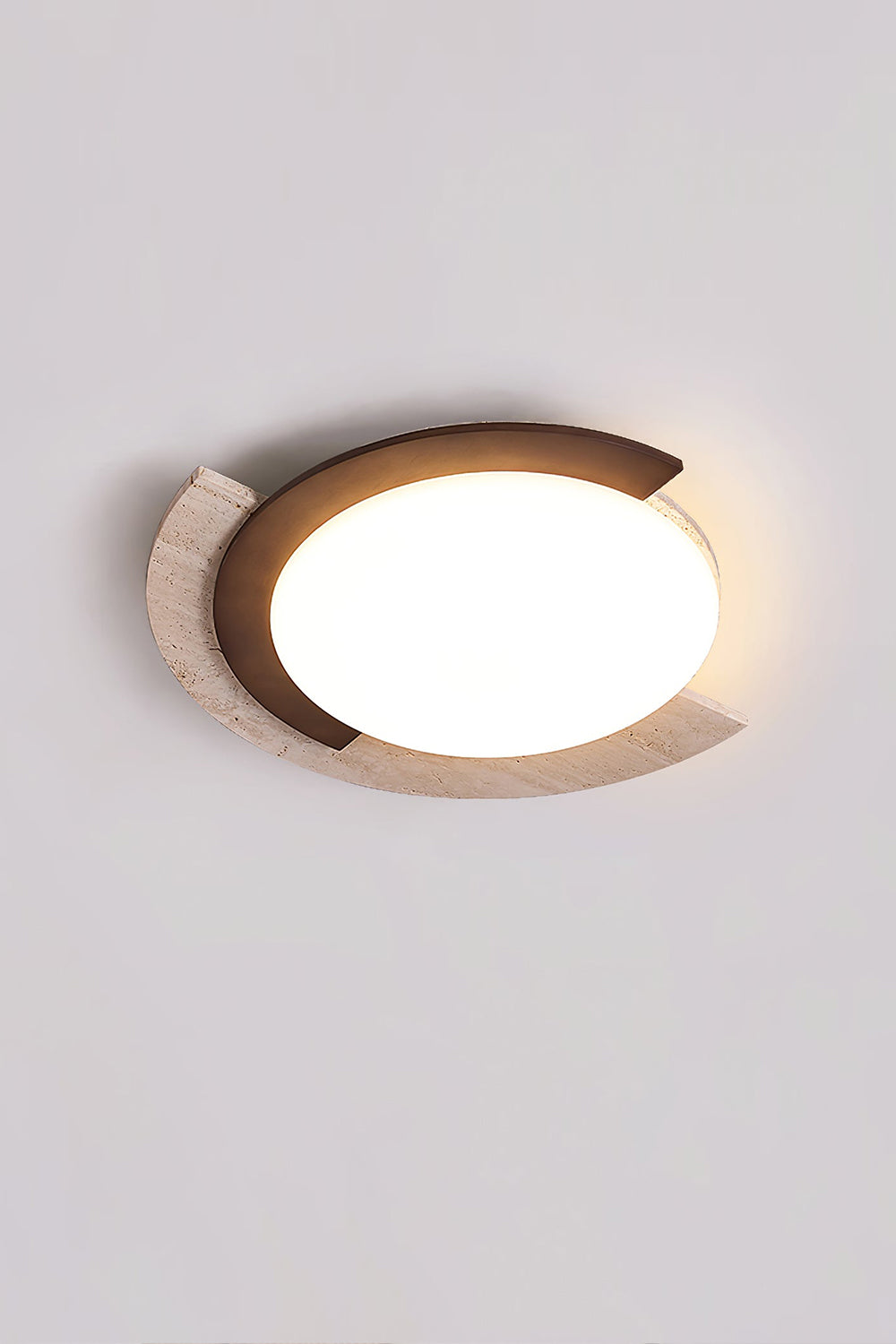 Halo Travertine Ceiling Light - view 13 | everlamps