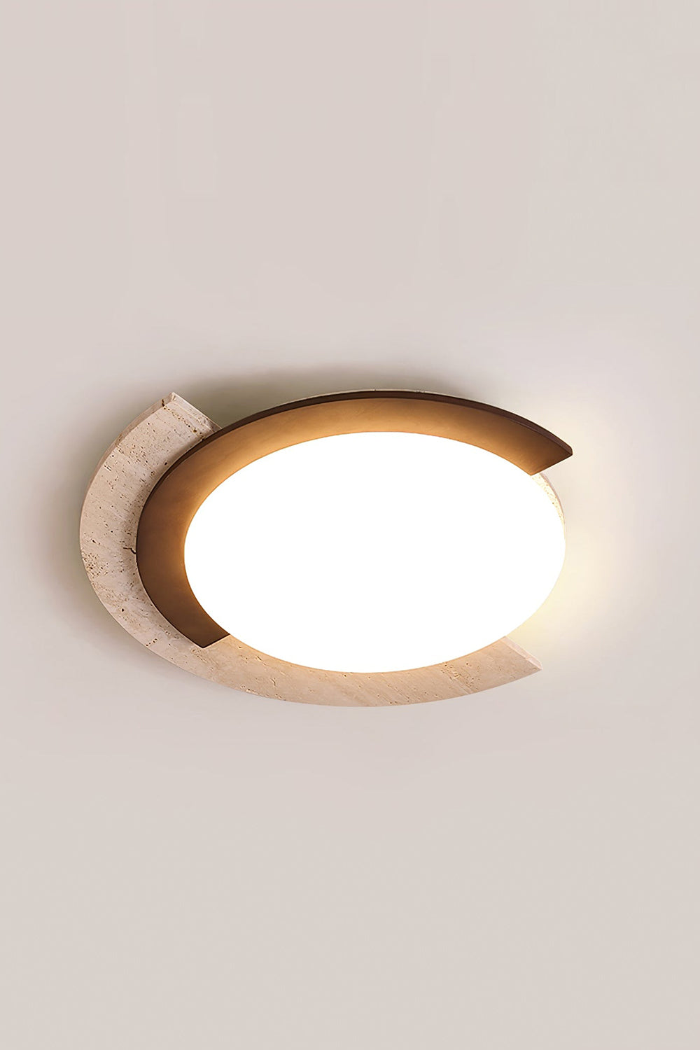 Halo Travertine Ceiling Light - view 11 | everlamps