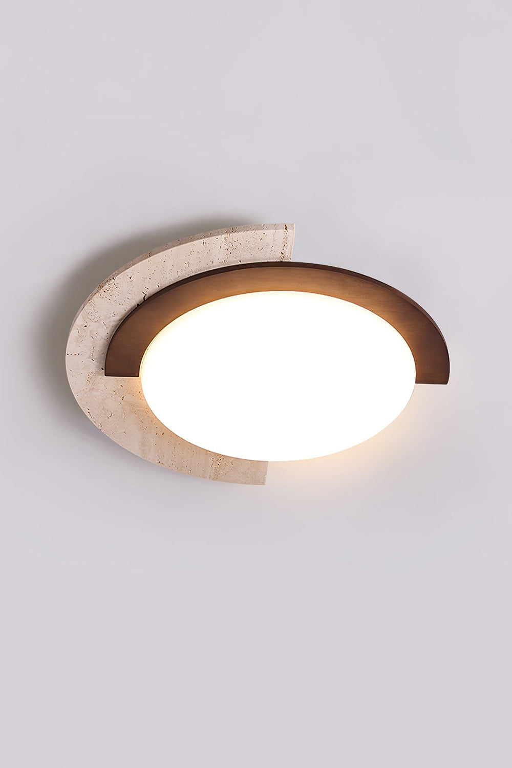 Halo Travertine Ceiling Light - view 12 | everlamps